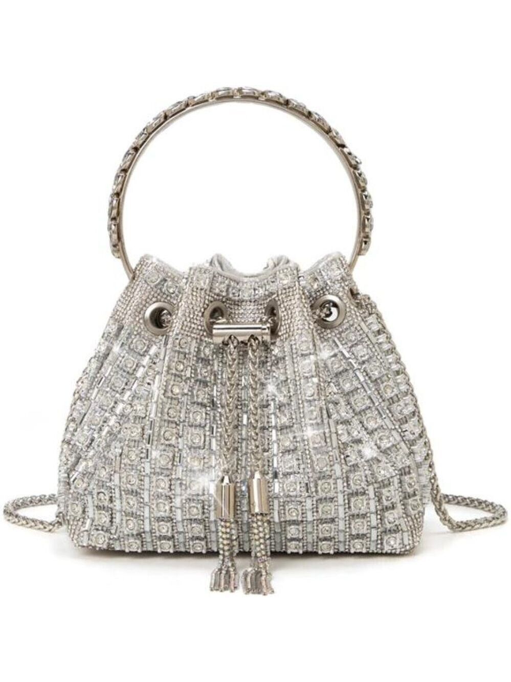 Sparkly Rhinestone Evening Clutch Bag Glitter Purse Wedding Prom Party Handbag